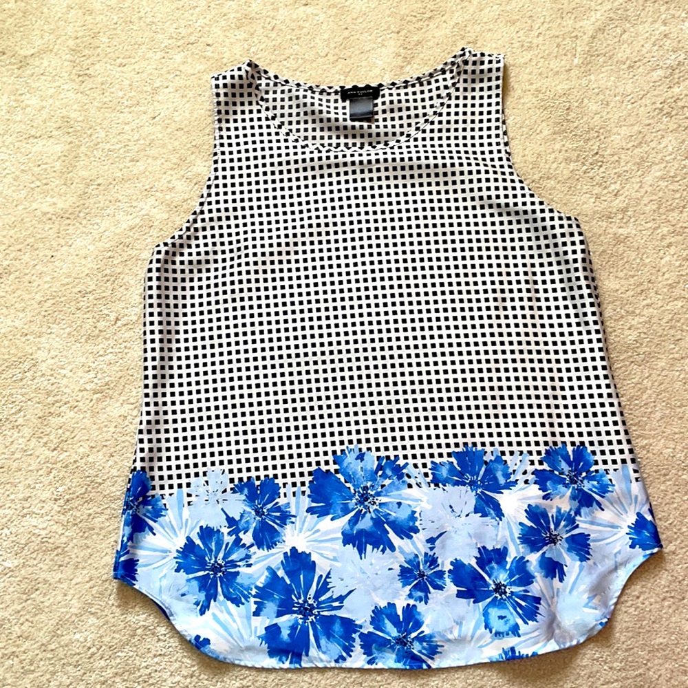 Ann Taylor Mixed Media Tank